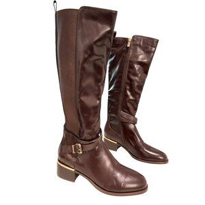 Torgeis Danelle Brown Knee High Riding Boot Size 8 New